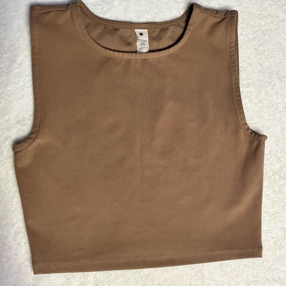 Yogalicious Pure Lux Nicki Muscle Tank Brown XS